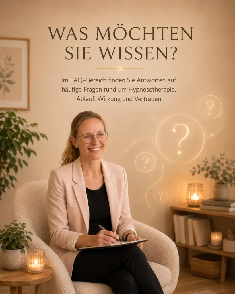 Hypnosetherapie FAQ - Oft gestellte Fragen